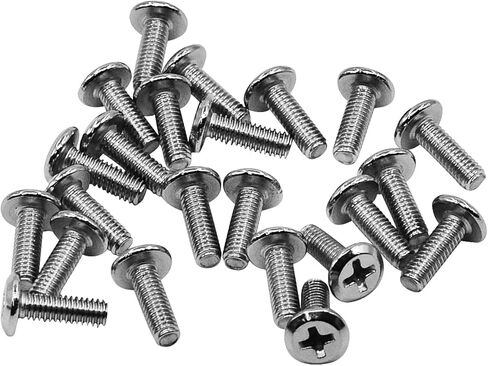 YXQ M6x16mm مسامير آلة عموم فيليبس الصليب رئيس المسمار 304 الفولاذ المقاوم للصدأ السحابات البراغي، 30 قطعة in Kuwait