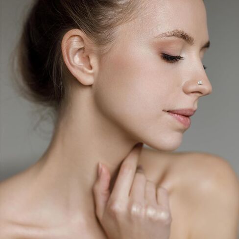 15 PCS الأنف الثقب L شكل حلقات الأنف من الفولاذ المقاوم للصدأ للنساء ، حلقات L على شكل طوق 20G للنساء على شكل L على شكل حرف L وأطواق الأطواق in Saudi Arabia