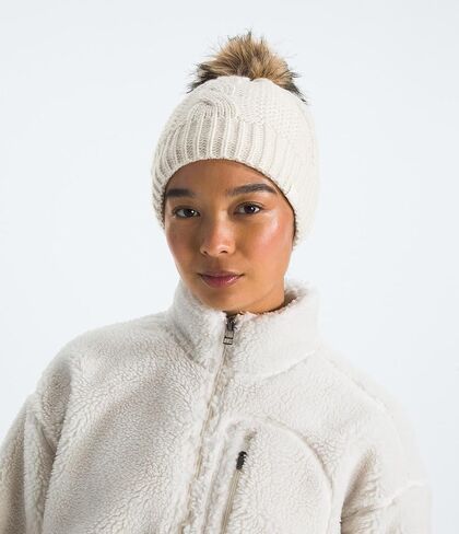THE NORTH FACE Women's Oh Mega Fur Pom Lined Beanie in Saudi Arabia
