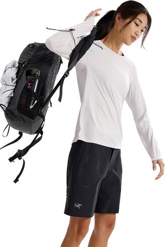 arc'teryx taema طاقم الرقبة القمصان طويلة الأكمام للنساء | قمصان تجريب سريعة جافة طويلة الأكمام - قمم المشي لمسافات طويلة في قمم اللياقة البدنية in Kuwait