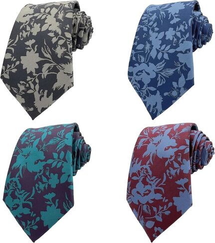 TEXTURE Ties for Men, 4-Pack Set of Mens Neckties in Saudi Arabia