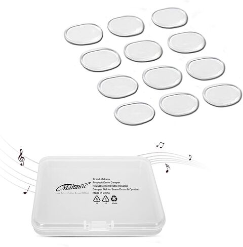 Drum Gel, 36 PCS Clear Drum Dampeners for Snare Drum, Silicone Silencers, Mute, Muffler Dampening Gel Pads, Drum Damper for Snare, Tom Drum Cymbals in Saudi Arabia
