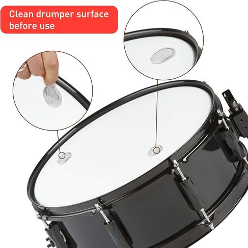 Drum Gel, 36 PCS Clear Drum Dampeners for Snare Drum, Silicone Silencers, Mute, Muffler Dampening Gel Pads, Drum Damper for Snare, Tom Drum Cymbals in Saudi Arabia