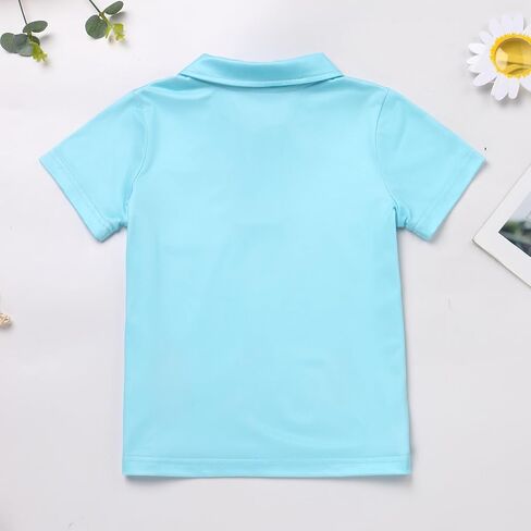 Odasdo Boys يعودون إلى قميص T-Shirt Tops Apple Pencil Printed Button Up Short Sleeve Tee Tee Summer Outfit in Saudi Arabia