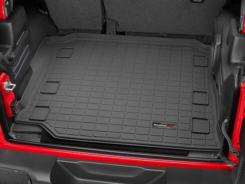 Weathertech Cargo Trunk Liner لجيب Wrangler Unlimited 4 أبواب ، Wrangler 4-Door-خلف الصف الثاني (401188) أسود in Kuwait