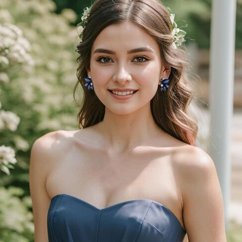 BriLove Gorgeous Stunning Rhinestone Marquise Clip-on Earrings for Women Wedding Bridal Party Prom Accessories in Saudi Arabia
