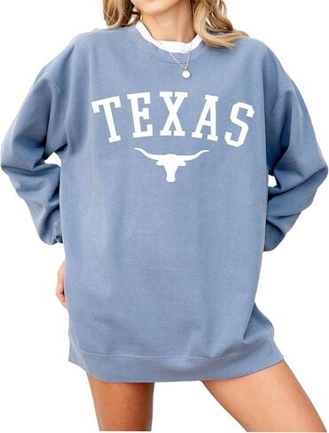 Texas Skull Sweatshirt, Graphic Pullover for Women, Men, Unisex, 80% Cotton in Kuwait