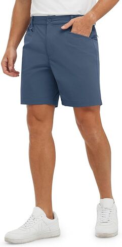 TBMPOY Men's Golf Shorts 7" Stretch Dress Casual Elastic Waist Short Quick Dry Lightweight Hiking Shorts with 4 Pockets in Saudi Arabia