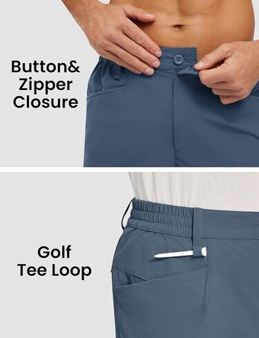 TBMPOY Men's Golf Shorts 7" Stretch Dress Casual Elastic Waist Short Quick Dry Lightweight Hiking Shorts with 4 Pockets in Saudi Arabia