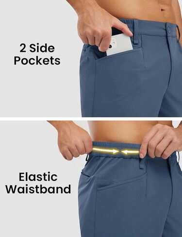 TBMPOY Men's Golf Shorts 7" Stretch Dress Casual Elastic Waist Short Quick Dry Lightweight Hiking Shorts with 4 Pockets in Saudi Arabia
