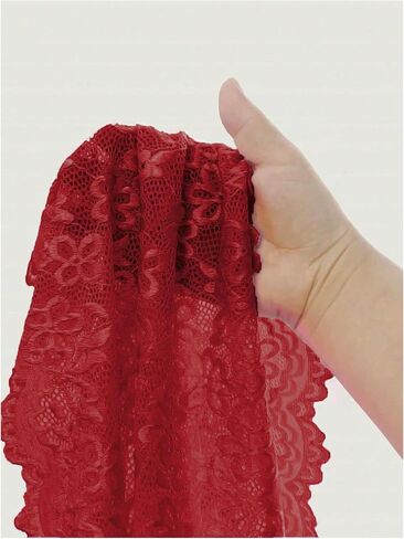 Oyoangle Women للنساء الدانتيل الثانون من قطعة الملابس الداخلية قطعت قمم المحاصيل من قمم ومجموعات Boyshorts in Saudi Arabia
