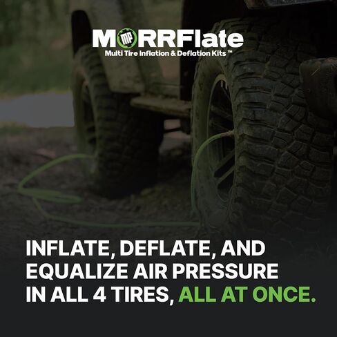Quad 4 Tire Inflation Deflation System | Fits Up to 125" Wheelbase | Includes Manifold, Digital Gauge, and Storage Bag (Hose Kit Only, Does not Include Compressor) in Saudi Arabia