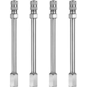 4 PCS صمام تمديد الجذعية ، 4inch 100 مم صمام الإطارات صمام الإطارات امتداد ، صمام العجلة امتداد القضيب قبعات الجذعية لسيارات الشاحنات الدراجات النارية RV. in Kuwait