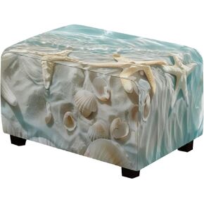 الغطاء العثماني المستطيل الفراشة القابل للغسل القابل للإزالة القابل للإزالة العثمانيين العثمانيين 33x30x15 بوصة نموذج ملائمة أغطية حامي مرنة لأثاث تخزين البراز القابل للطي in Kuwait