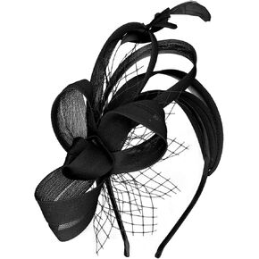 القبعات المذهلة للنساء 2025 Fascinator عقال الشاي الحزب قبعة القبعات للكوكتيل ، الزفاف ، حفلة تنكرية in Kuwait