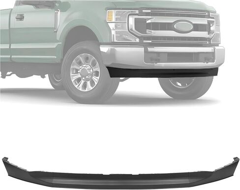 HECASA الأمامية السفلى من الوفير المتوافق المتوافق مع 2020-2022 FORD F250 F350 F450 Super Duty (2WD) Deflector FaLance Dam Air Black Plack for LC3Z-17626-BA FO1095293 LC3Z17626BA in Kuwait