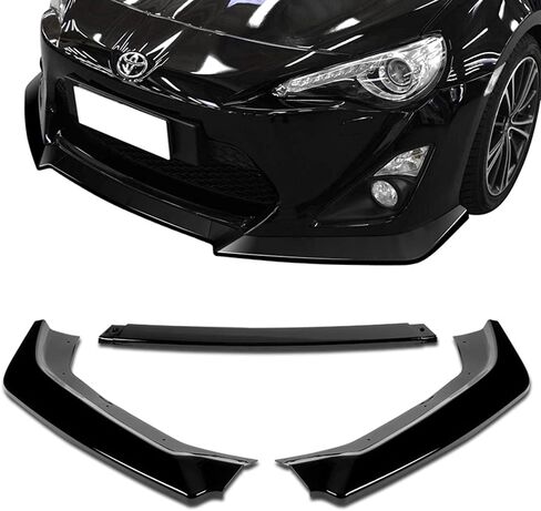 Q1-TECH, 9-Piece Front Bumper Lip & Side Skirt Extensions Diffuser Compatible with 2013-2016 Scion FR-S FRS/Toyota 86 / FT86 / GT86, Front Lip Spoiler Air Chin Body Splitter ABS (Painted Black) in Kuwait