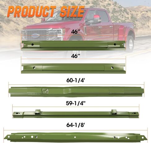 Long Bed Crossmember Kit 8ft متوافق مع 1999-2018 Ford F250 F350 2008-2016 Ford F450 Long Truck Flour in Kuwait