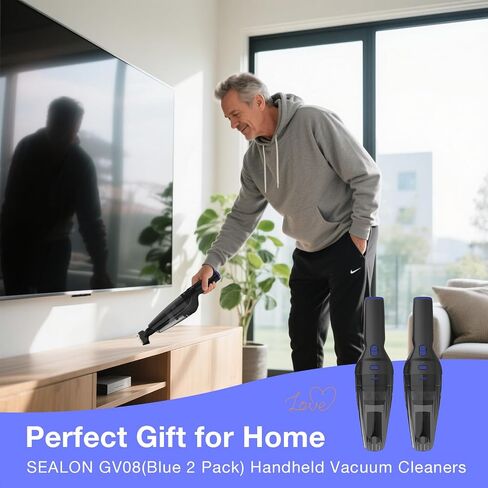 Handheld Vacuum Cordless, Rechargeable Car Vacuum Cleaner with 25 Mins Runtime, Mini Hand Vacuum with 10000 Pa Powerful Suction in Saudi Arabia