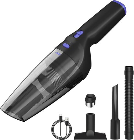 Handheld Vacuum Cordless, Rechargeable Car Vacuum Cleaner with 25 Mins Runtime, Mini Hand Vacuum with 10000 Pa Powerful Suction in Kuwait