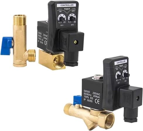 1/2" DN15 Auto drain Valve Air compressor Time Delay Switch Electromagnetic Magnetic Valve Controller AC220V 110V DC24V 12V(OPT Coil) in Saudi Arabia
