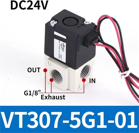 Pneumatic Direct-acting Solenoid Valve High Frequency VT307-3G/4G/5G/6G/4G1/5G1-01/02 Electromagnetic Two Three-way Vacuum Valve(VT307-5G1-01,Standard type) in Saudi Arabia