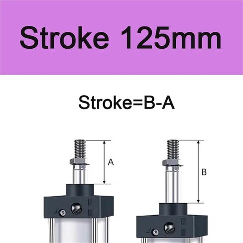 SC Air Pneumati Cylinders SC32/40/50/63/80/125mm Bore Double Action 25/50/75/100/200/300-500mm Stroke Big Thrust Gas Cylinder(150mm Stroke,BORE 80mm) in Saudi Arabia