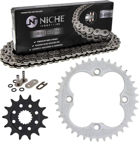 NICHE Drive Sprocket Chain Combo for Honda Sportrax 450 TRX450R Front 14 Rear 38 Tooth 520V O-Ring 94 Links in Saudi Arabia