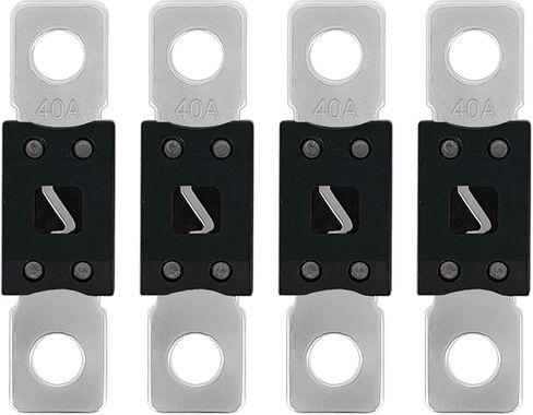 4 Pack 40A MEGA/AMG Fuse High Current Bolt-on Fuse Automotive 40 Amp for Cars Trucks Construction Vehicles Buses Marine in Kuwait