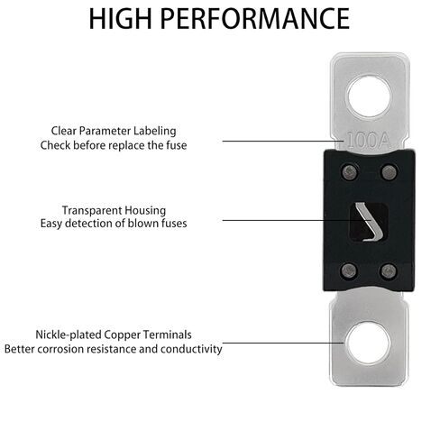 4 حزمة 40A MEGA/AMG FUSE HIGH TRITRE-ON FUSE Automotive 40 أمبير للسيارات شاحنات البناء سيارات البناء الحافلات البحرية in Kuwait