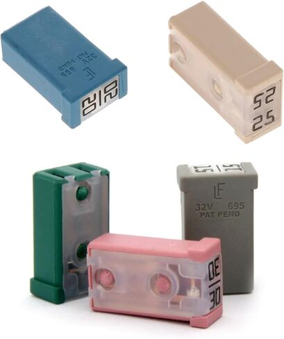 20Amp 32V Micro Cartridge Fuses Mini Automotive MCASE Shaped Cartridge Fuse Kit(10 Pcs) in Saudi Arabia