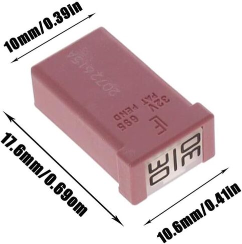20Amp 32V Micro Cartridge Fuses Mini Automotive MCASE Shaped Cartridge Fuse Kit(10 Pcs) in Saudi Arabia