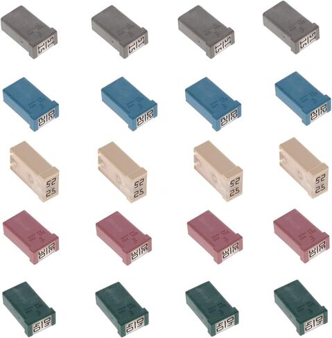 20Amp 32V Micro Cartridge Fuses Mini Automotive MCASE Shaped Cartridge Fuse Kit(10 Pcs) in Saudi Arabia