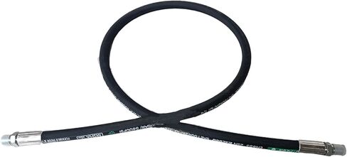 Generic HaiChi 15611-06-06-RW Hydraulic Hose Swivel Assembly 3/8" Hydraulic Hose with Male NPT X Male NPT, 72" Long (4785 psi), Black in Saudi Arabia