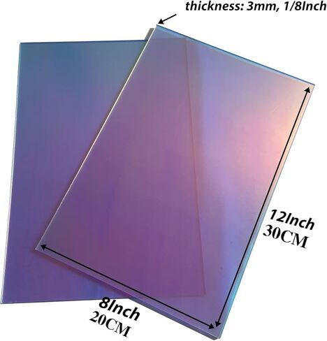8 × 12 بوصة ورقة أكريليك سوداء شفافة للقطع بالليزر ورقة أكريليك ليزر صلبة سميكة 3 مم ورقة بلاستيك سوداء لعلامة ديكور المنزل، مواد DIY لإطار الصورة in Kuwait