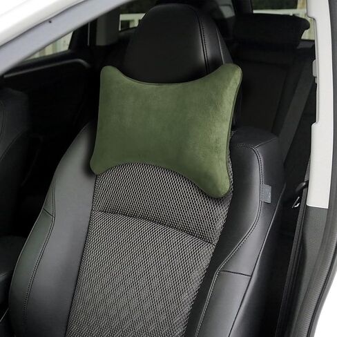 Car Headrest Pillow, Soft Comfortable Memory Foam Automotive Neck Pillow Cushion for Neck Pain Pressure Relief, Universal Car Interior Accessories for SUV, Sedan, Truck (Dark Green) in Saudi Arabia