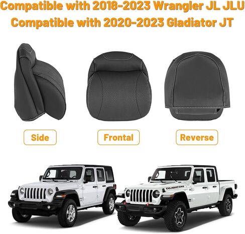 MAIKER Neck Pillows Compatible with Jeep Wrangler JL 4 Door 2018-2024 Gladiator JT Softness Driver Front Seat Headrest Pillow 100% Memory Foam and Breathable Removable Cover, Red Side Rope, 1pc in Saudi Arabia
