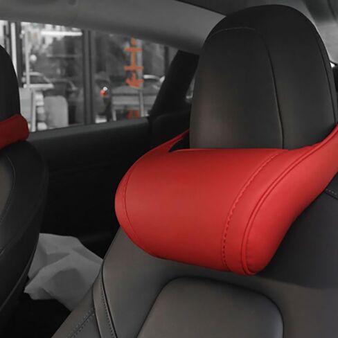 Neck Pillow for Tesla Model 3 Y S X Car Seat Headrest Cushion Neck Headrest 1PC (Black) in Saudi Arabia