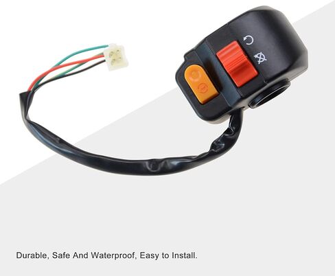 GOOFIT Universal 7/8" Right Handlebar Mount Headlight Switch Button with Ignition Switch Replacement for Motorcycles Electric Bike ATVs Scooters and Snowmobiles in Saudi Arabia