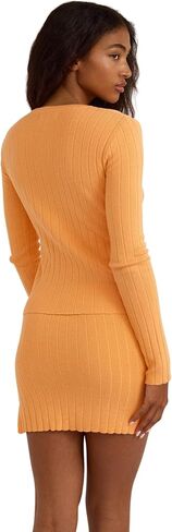 Women's Soft Knit Ribbed Long Sleeve Cardigan Top in Saudi Arabia