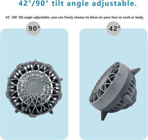 مروحة مكتب DaMohony مع مروحة طاولة شخصية قابلة لإعادة الشحن بمستشعر ذكي مع 5 أوضاع للرياح للمنزل والمكتب RV in Kuwait