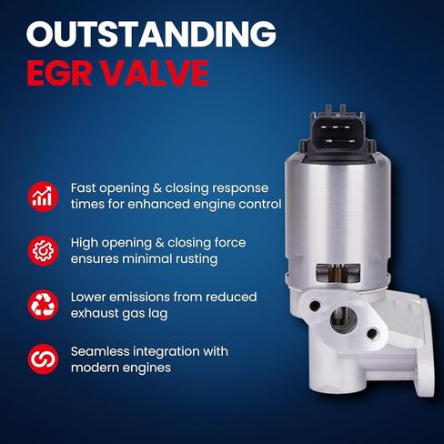 MOCA EGR Valve 911-125 Compatible with 2007-2010 for Chrysler Sebring 3.5L, 2007-2011 for Dodge Nitro 4.0L, 2009-2010 for Volkswagen Routan 4.0L, 2008-2010 for Chrysler Town & Country 4.0L in Kuwait