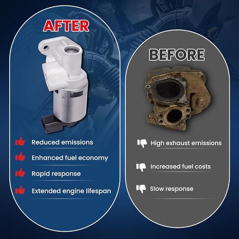 MOCA EGR Valve 911-125 Compatible with 2007-2010 for Chrysler Sebring 3.5L, 2007-2011 for Dodge Nitro 4.0L, 2009-2010 for Volkswagen Routan 4.0L, 2008-2010 for Chrysler Town & Country 4.0L in Kuwait