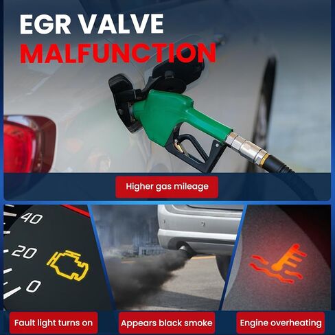 MOCA EGR Valve 911-125 Compatible with 2007-2010 for Chrysler Sebring 3.5L, 2007-2011 for Dodge Nitro 4.0L, 2009-2010 for Volkswagen Routan 4.0L, 2008-2010 for Chrysler Town & Country 4.0L in Kuwait