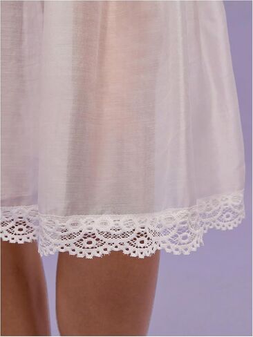MakeMeChic Women's Pleated Mini Skirt Boho Lace Sheer Mid Waisted Ruffles Tie Drawstring Summer Beach Y2k Skirts in Saudi Arabia
