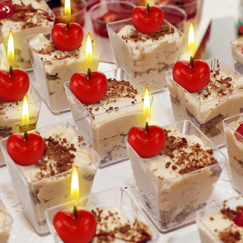 15 Pcs Cherry Shaped Birthday Candles Cute Fruit Shaped Candles Mini Cherry Party Favors Decorative Cake Decorations Soy Wax Cupcake Toppers for Birthday Wedding Gift Table Party Supplies in Saudi Arabia