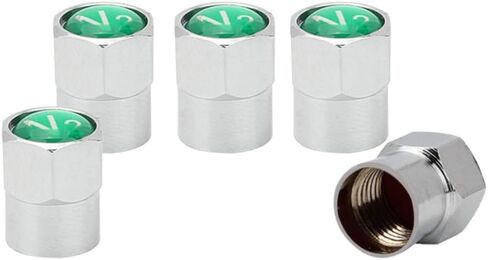Senzeal 5X Tire Valve Stem Caps, Car Auto Tire Valve Cap N2 Nitrogen Sign Logo on The Top for Car Bike Motorbike Dust Caps Tire in Saudi Arabia