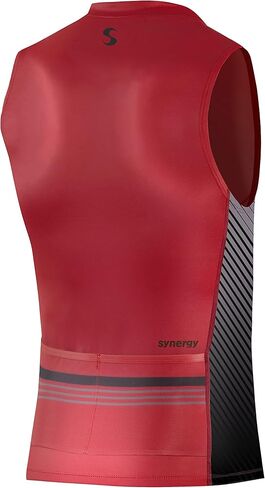 Synergy Men's Race Tri Singlet (White/Gray, Medium) in Kuwait