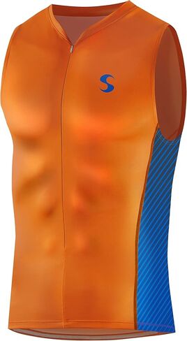 Synergy Men's Race Tri Singlet (White/Gray, Medium) in Kuwait
