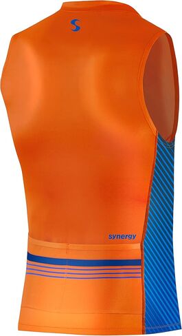 Synergy Men's Race Tri Singlet (White/Gray, Medium) in Kuwait